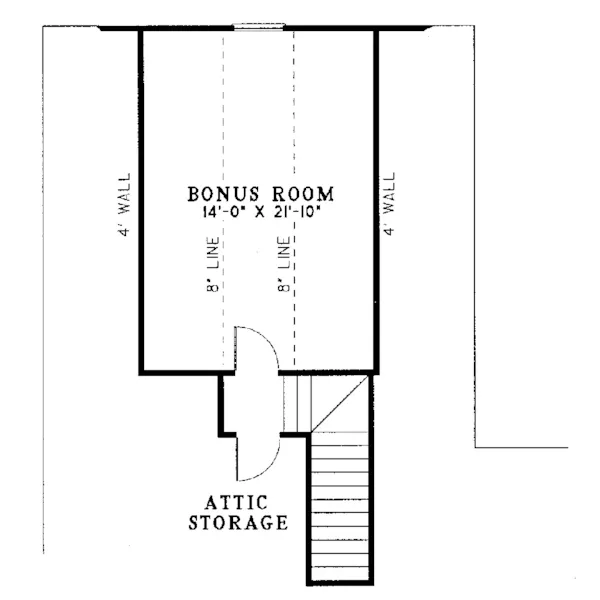 Traditional House Plan Second Floor - Fallbrook Ranch Home 055D-0092 - Search House Plans and More