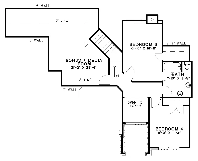 Luxury House Plan Second Floor - Luxor Prairie Style Home 055D-0096 - Shop House Plans and More