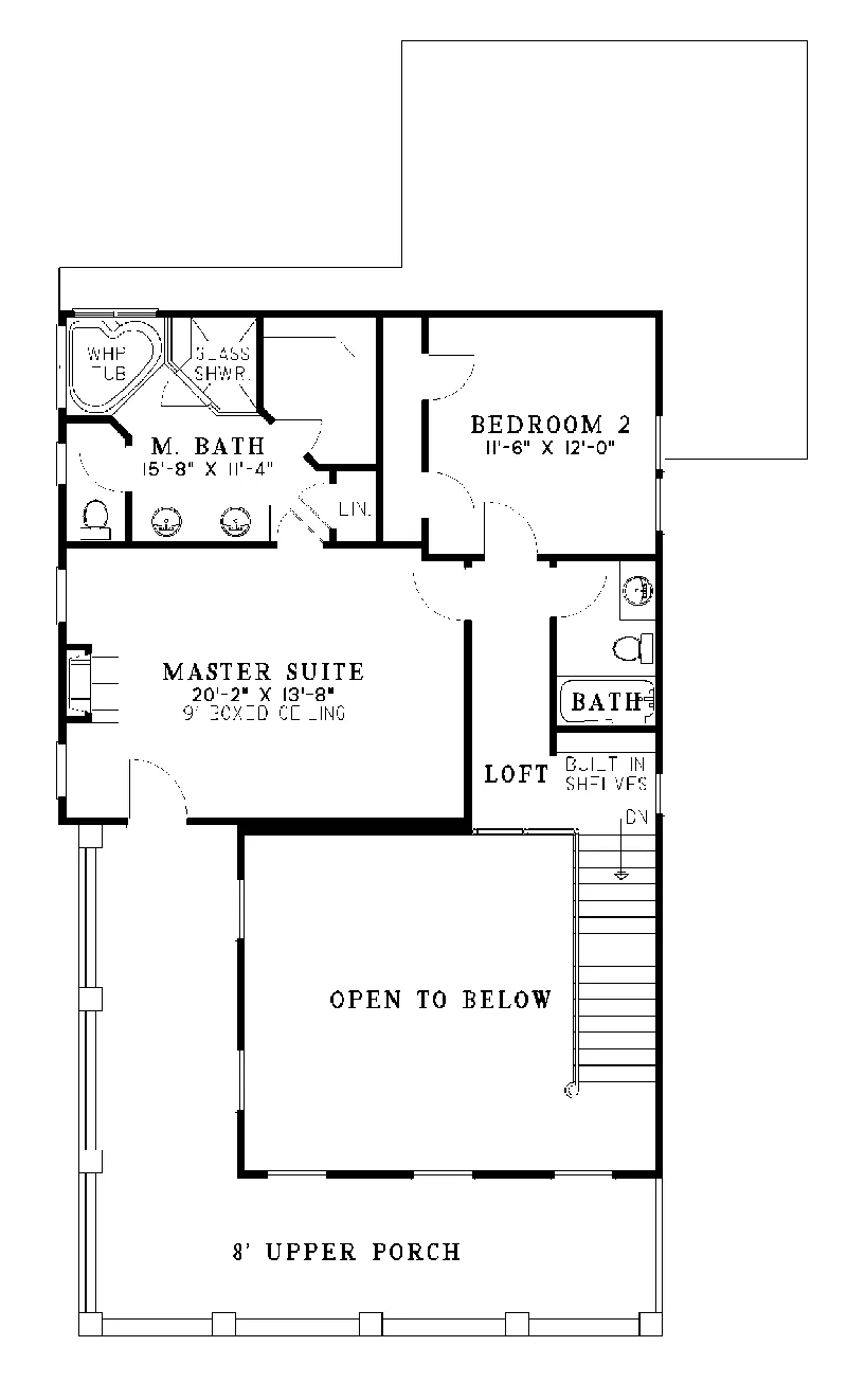 Luxury House Plan Second Floor - Primrose Country Home 055D-0099 - Shop House Plans and More