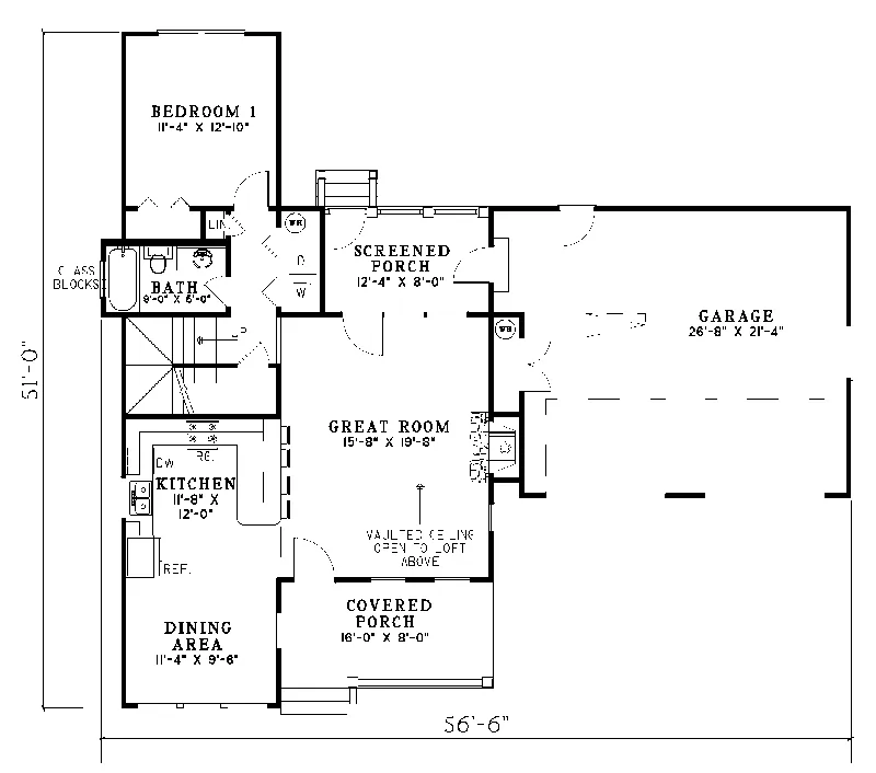 Country House Plan First Floor - Ella Place Country Home 055D-0100 - Search House Plans and More