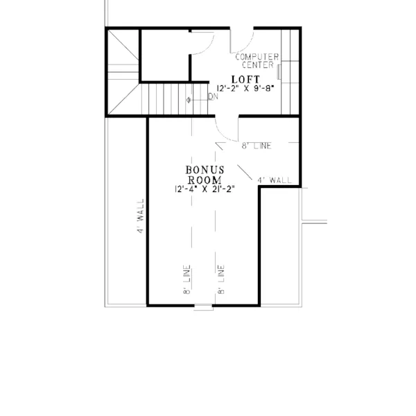 Traditional House Plan Second Floor - Eckhert Luxury Traditional Home 055D-0104 - Search House Plans and More