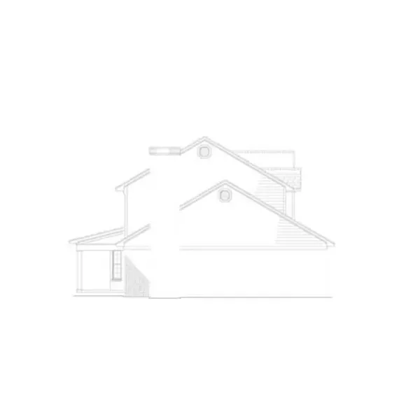 Country House Plan Left Elevation - Larissa Way Traditional Home 055D-0107 - Shop House Plans and More