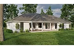 Ranch House Plan Rear Photo 02 - Lions Bay Ranch Home 055D-0110 - Shop House Plans and More