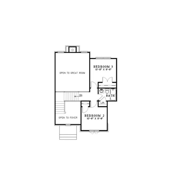 Traditional House Plan Second Floor - Oxford Crest Traditional Home 055D-0112 - Shop House Plans and More