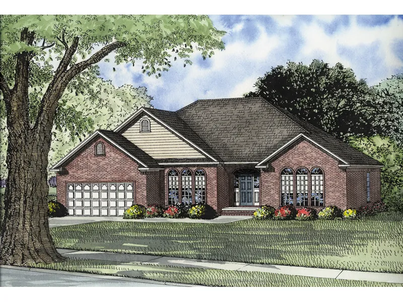 Traditional House Plan Front Image - Burdale Ranch Home 055D-0114 - Search House Plans and More