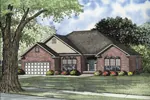 Traditional House Plan Front Image - Burdale Ranch Home 055D-0114 - Search House Plans and More