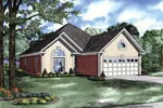 Adobe House Plans & Southwestern Home Design Front Image - Rotterdam Ranch Home 055D-0120 - Shop House Plans and More