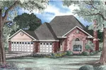 Southern House Plan Front Image - Hidalgo Traditional Home 055D-0127 - Search House Plans and More