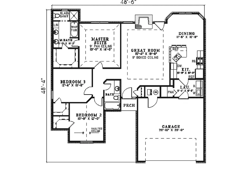 Traditional House Plan First Floor - Milwaukee Traditional Home 055D-0132 - Shop House Plans and More