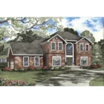 Luxury House Plan Front of Home - Fairdale Traditional Home 055D-0136 - Search House Plans and More