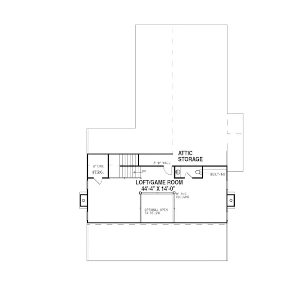 Southern House Plan Second Floor - Ronson Country Home 055D-0144 - Shop House Plans and More