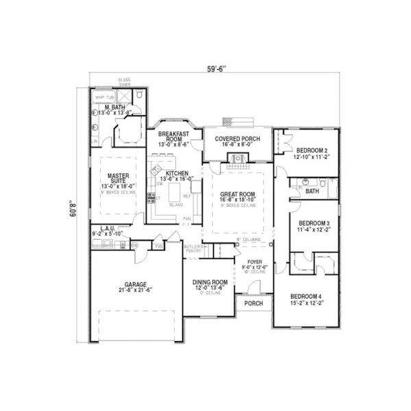 Traditional House Plan First Floor - Hollander European Home 055D-0145 - Search House Plans and More