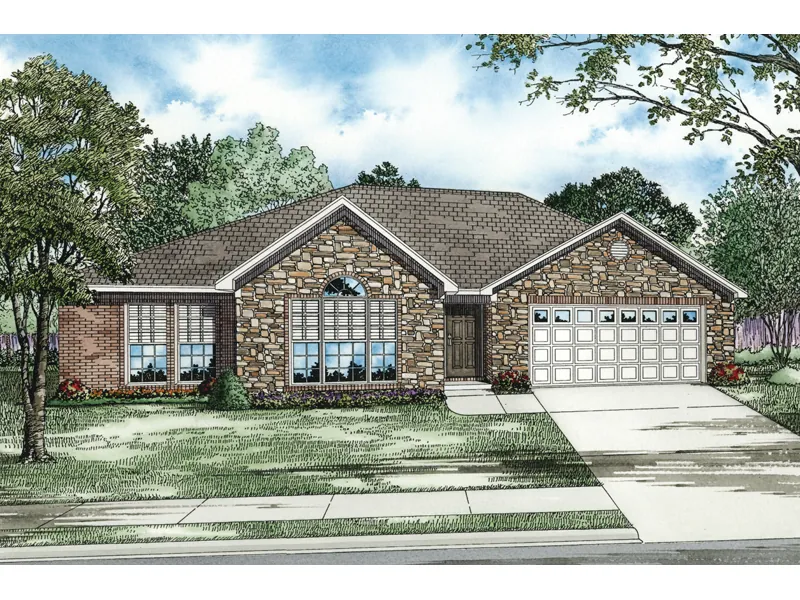 Traditional House Plan Front Image - Moline Creek Rustic Home 055D-0147 - Shop House Plans and More