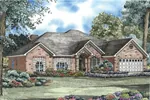 Ranch House Plan Front Image - Autry Ranch Home 055D-0152 - Search House Plans and More