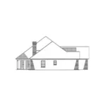 Ranch House Plan Left Elevation - Autry Ranch Home 055D-0152 - Search House Plans and More