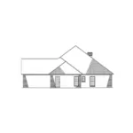 Ranch House Plan Right Elevation - Autry Ranch Home 055D-0152 - Search House Plans and More