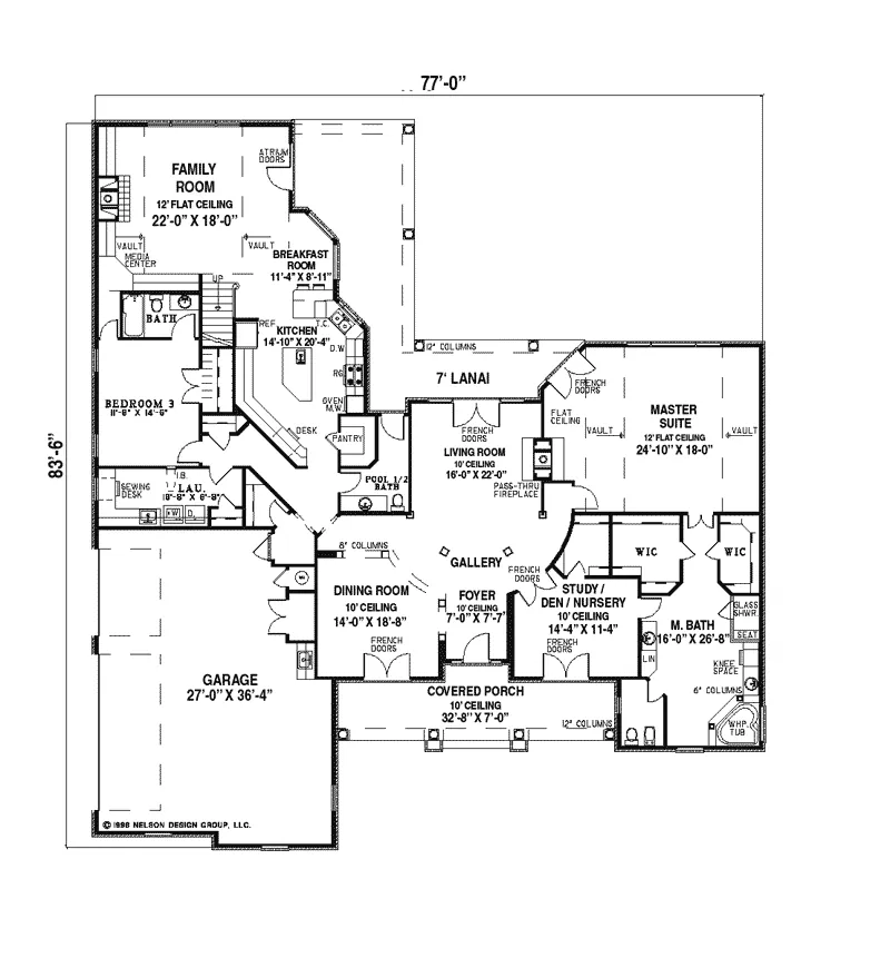 European House Plan First Floor - Harmonia Traditional Home 055D-0153 - Search House Plans and More