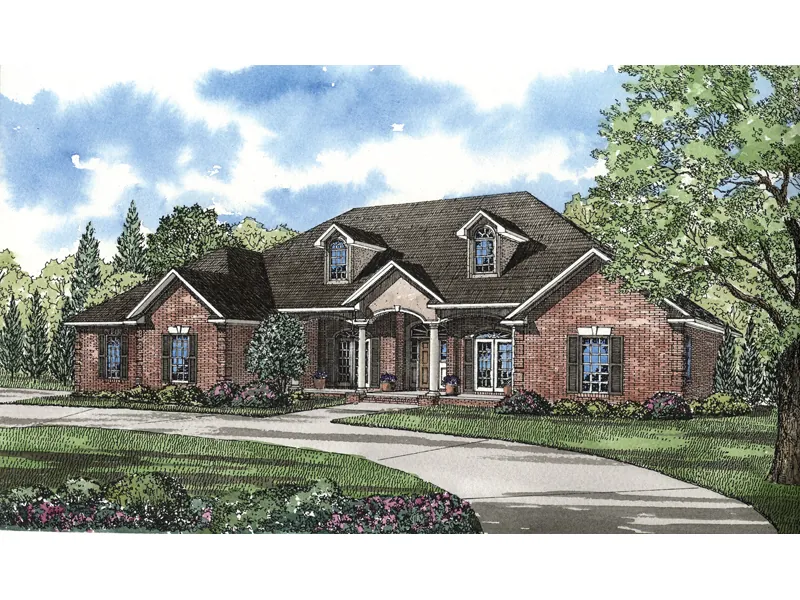Country House Plan Front Image - Harmonia Traditional Home 055D-0153 - Search House Plans and More