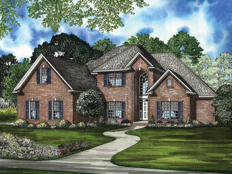Traditional Brick Two-Story With Elegant Appeal 