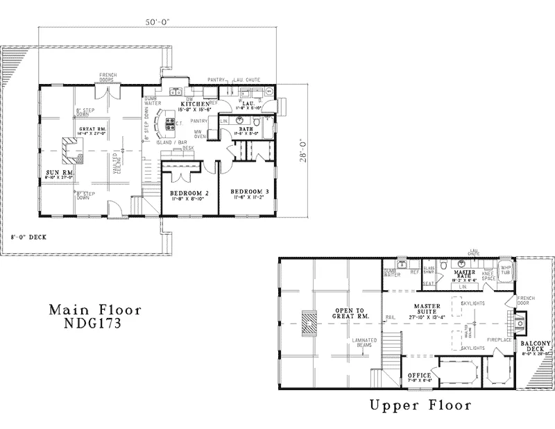 Modern House Plan First Floor - Chouteau Spring A-Frame Home 055D-0160 - Search House Plans and More