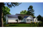 Acadian House Plan Rear Photo 01 - Gianino Country Ranch Home 055D-0162 - Search House Plans and More
