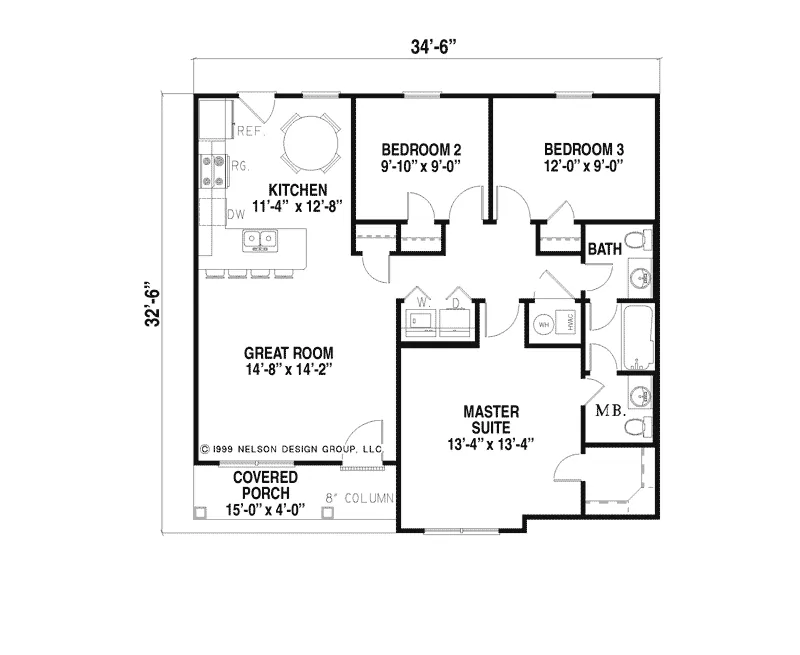 Traditional House Plan First Floor - Finlay Fields Ranch Home 055D-0173 - Search House Plans and More