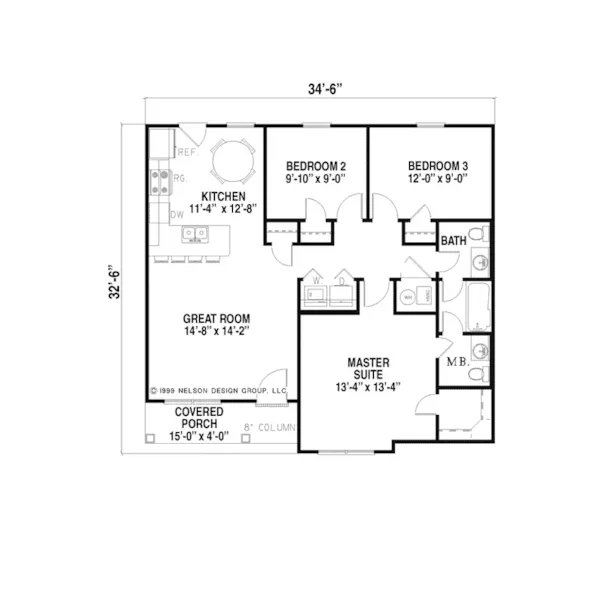 Acadian House Plan First Floor - Finlay Fields Ranch Home 055D-0173 - Search House Plans and More