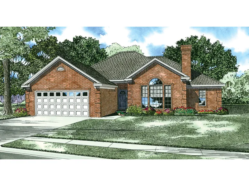 Traditional All Brick Ranch Style Home