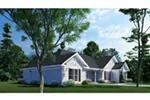 Traditional House Plan Front Photo 01 - Fairfield Lake Ranch Home 055D-0192 - Search House Plans and More