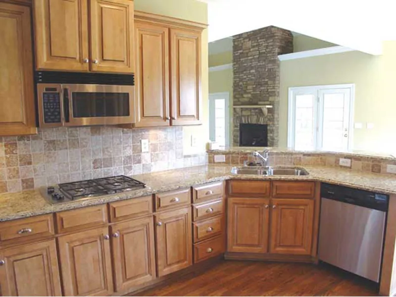 Traditional House Plan Kitchen Photo 01 - Fairfield Lake Ranch Home 055D-0192 - Search House Plans and More