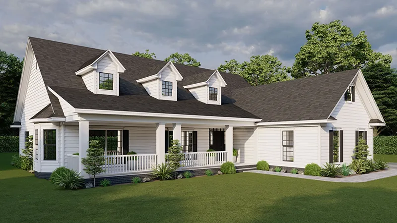 Country House Plan Front Photo 01 - Delmont Country Home 055D-0193 - Search House Plans and More