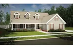 Cape Cod & New England House Plan Front Photo 03 - Delmont Country Home 055D-0193 - Search House Plans and More