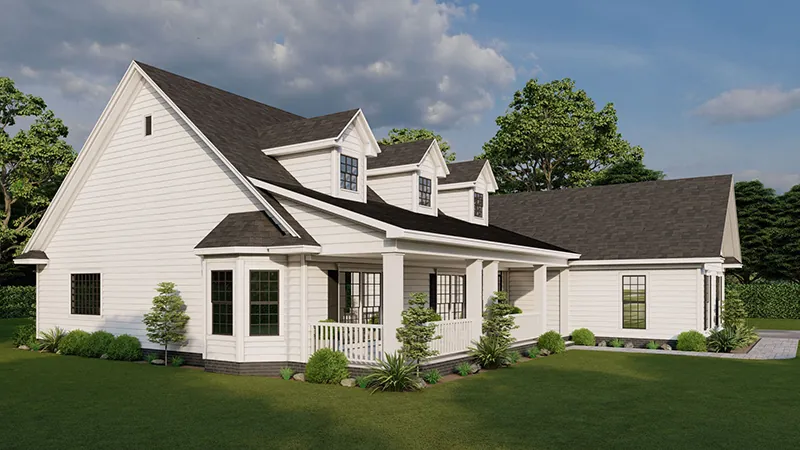 Country House Plan Side View Photo - Delmont Country Home 055D-0193 - Search House Plans and More