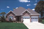 All Brick Traditional Style Ranch With Three-Car Garage And Curb Appeal
