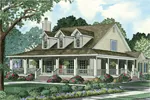 Southern House Plan Front Image - Casalone Ridge Ranch Home 055D-0196 - Search House Plans and More