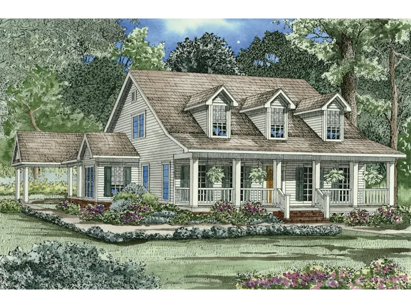 Country House Plan Front Image - Morwenna Country Home 055D-0198 - Shop House Plans and More