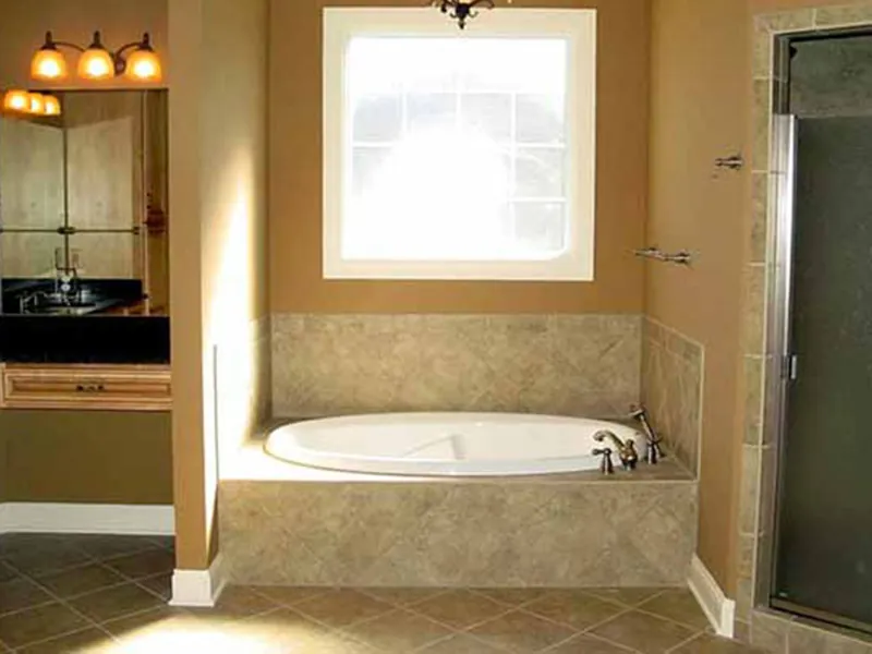 Luxury House Plan Master Bathroom Photo 01 - Wellington Manor Sunbelt Home 055D-0199 - Shop House Plans and More