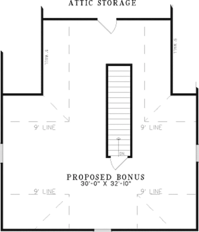 Southern House Plan Second Floor - Bonnie Terrace Acadian Home 055D-0201 - Search House Plans and More
