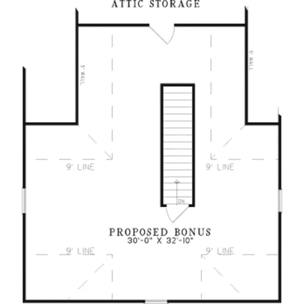 Southern House Plan Second Floor - Bonnie Terrace Acadian Home 055D-0201 - Search House Plans and More