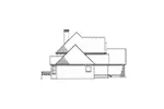 Country French House Plan Left Elevation - Denbeigh Traditional Home 055D-0202 - Search House Plans and More