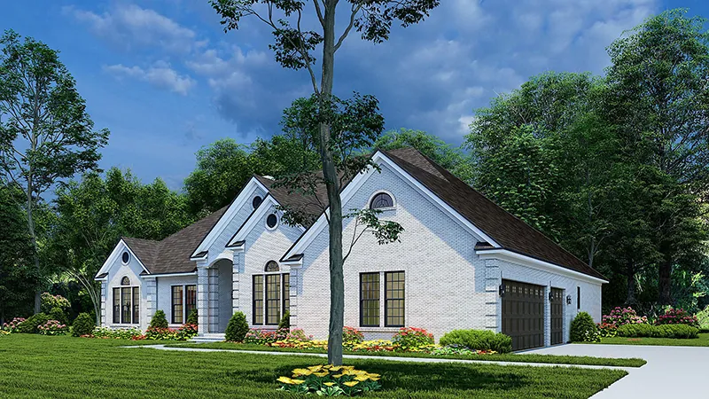 European House Plan Front Photo 02 - Brightfield Country French Home 055D-0204 - Search House Plans and More
