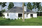 Traditional House Plan Rear Photo 01 - Fernleaf Ranch Home 055D-0205 - Search House Plans and More