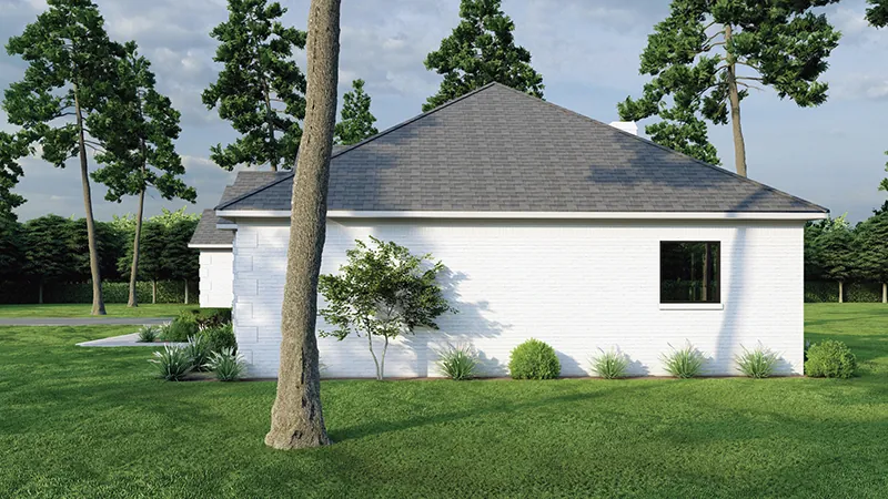 Ranch House Plan Side View Photo - Fernleaf Ranch Home 055D-0205 - Search House Plans and More
