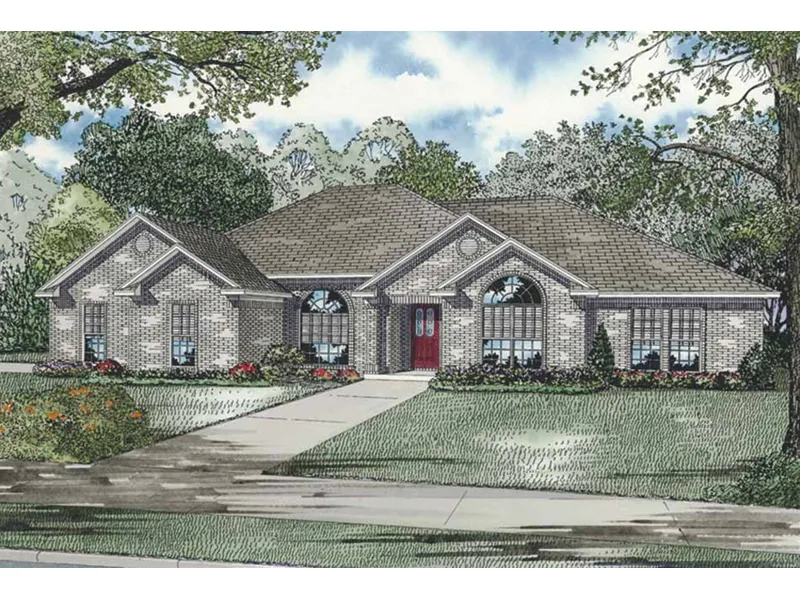 Country House Plan Front Image - Noelani Traditional Home 055D-0208 - Shop House Plans and More