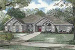 Contemporary House Plan Front Image - Noelani Traditional Home 055D-0208 - Shop House Plans and More