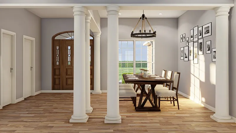 Ranch House Plan Dining Room Photo 01 - Princeton Ridge Ranch Home 055D-0211 - Shop House Plans and More
