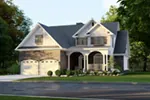 Traditional House Plan Front Photo 04 - Charlevoix Creek Country Home 055D-0215 - Search House Plans and More