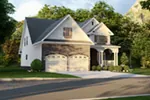 Traditional House Plan Side View Photo - Charlevoix Creek Country Home 055D-0215 - Search House Plans and More