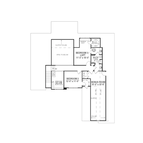 Southern House Plan Second Floor - Hoover Traditional Home 055D-0216 - Search House Plans and More