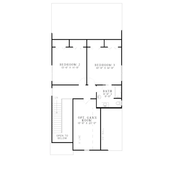 Country House Plan Second Floor - Wooddale Craftsman Home 055D-0240 - Shop House Plans and More